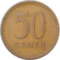 50 центов 1991 Литва, из обращения