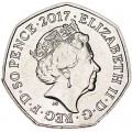 50 Pence 2017 Vereinigtes Königreich 150. Geburtstag Beatrice Potter, Kätzchen Tom