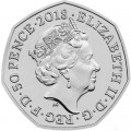 50 Pence 2018 Vereinigtes Königreich 150. Geburtstag Beatrice Potter, Peter Rabbit