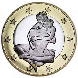 6 Euro Sex Abzeichen Coin, Typ 26