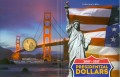 Set von farbige US-Präsidentschafts Dollar Serie, 40 Münzen in Album