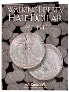 Liberty Walking Half Dollars #2 Folder 1937-1947 price, composition, diameter, thickness, mintage, orientation, video, authenticity, weight, Description