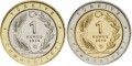 Набор монет 1 куруш 2019 Турция Птицы Анатолии, 24 монеты