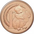 Набор монет 2 доллара, 1 доллар, 1 цент 2017 Австралия, Магия опоссумов, 8 монет