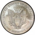 1 доллар 2006 США Шагающая Свобода,  UNC, серебро