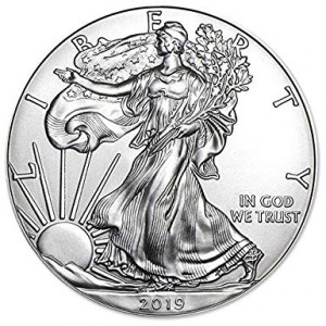 American Eagle 2019 One Ounce Uncirculated Coin price, composition, diameter, thickness, mintage, orientation, video, authenticity, weight, Description