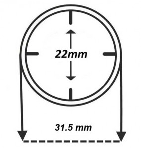 Капсула для монет 22 мм с усиками, CoinsMoscow