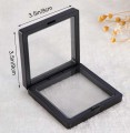 Desktop frame for coins, 90x90 mm, black
