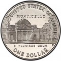 1 dollar 1993 USA Thomas Jefferson 250. Jahrestag  proof, silber