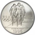 1 доллар 1995 США XXVI Олимпиада Велоспорт,  UNC, серебро