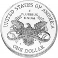 1 доллар 2001 США Капитолий,  UNC, серебро