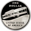 1 доллар 2003 Братья Райт Первый полёт,  proof, серебро