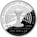 1 доллар 2004 США Томас Альва Эдисон,  proof, серебро