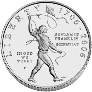 1 Dollar 2006 Benjamin Franklin Wissenschaftler  UNC, silber
