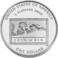 1 доллар 2006 США Бенджамин Франклин Ученый,  UNC, серебро