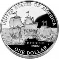 1 Dollar 2007 400 Jahre Jamestown  proof, silber