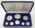 Set of coins 1973 Barbados, 8 coins Proof, silver
