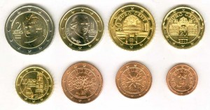 Euro coin set Austria 2017 (8 coins)